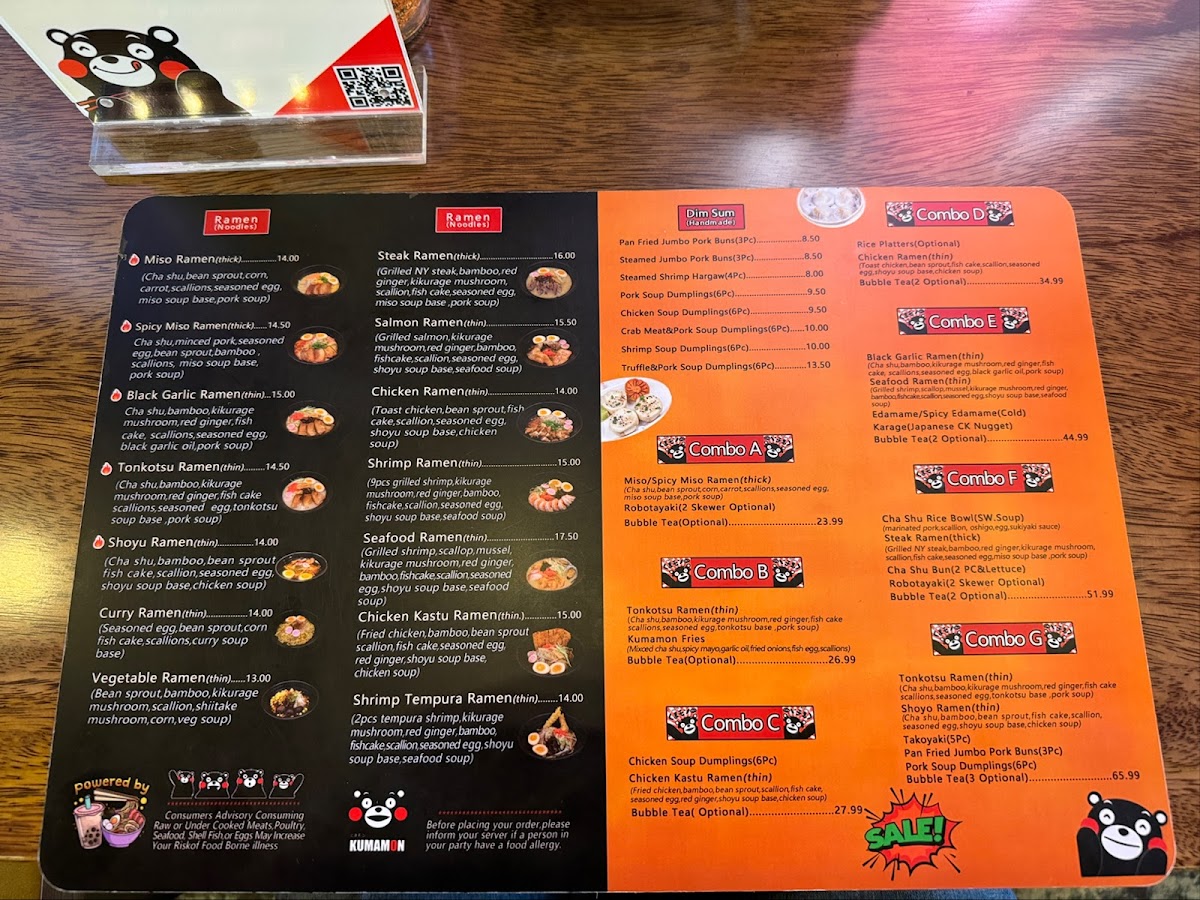 Menu Kumamon Ramen & Sushi 3 (Kop)-10