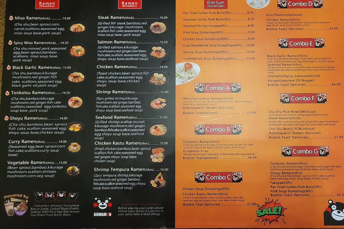 Menu Kumamon Ramen & Sushi 3 (Kop)-7